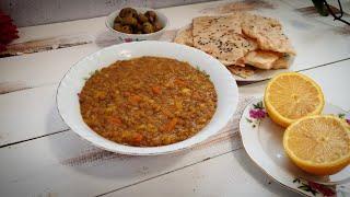 طرز تهیه خوراک عدسی لعاب دار و خوشمزه با ساراقربانیsara ghorbani