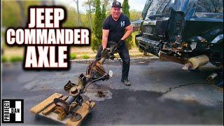 SAVED!!! GOT MY WRECKED JEEP COMMANDER BACK DRIVING AGAIN - XK REAR AXLE & CONTROL ARM SWAP