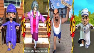 Scary Teacher 3D VS Scary Stranger 3D Vs Scary Robber -Miss T VS New Mr Grumpy VS Robbers (Android)