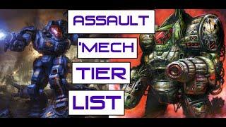 Trailblazer's Assault 'Mech Tier List 3025 | BattleTech Strategy & Tactics