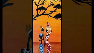 African painting #acrylicpainting #canvas #trending #shorts #youtubevideos #ytshorts #viral #art
