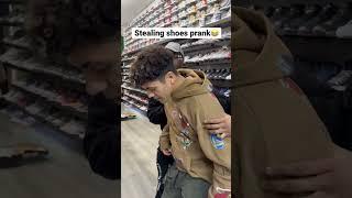 HE STEALING SHOES PRANK  #shorts #prank | JoshuaSuarez