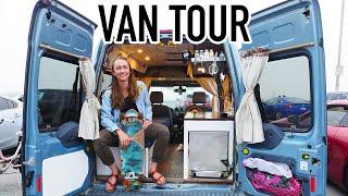 VAN TOUR | Solo Female Engineer Van Life in TINY Ford Transit Connect