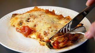 Creamy Veggie Lasagna w. Cottage Cheese Sauce - Simple & Delicious Recipe # 194