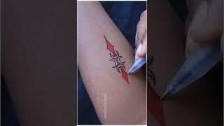 DIY temporary tattoo making with super duper trick #shorts #artist_kumresh