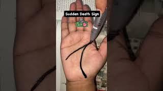 Sudden death sign in hand, #palmistry #reels #astrology #online #instagood