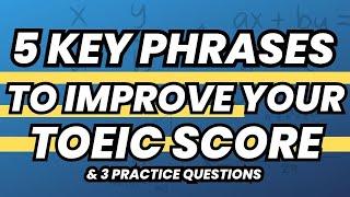 5 KEY TOEIC VOCAB: PREPOSITIONAL PHRASES TO INCREASE YOUR SCORE & PRACTICE QUESTIONS #toeic #ielts