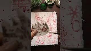 ASMR COZY Journaling  #christmas #papertherapy  relaxing sounds of collage