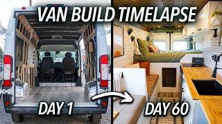 60-Day VAN BUILD TIMELAPSE | DIY PROMASTER (Vanlife)