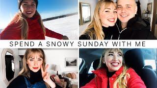 Snowy Sunday at Home || VLOG 11 || GRWM for Church, Winter Hike, & Cooking Soup