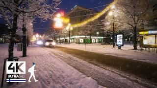 Atmospheric Snowfall Walk in Lahti, Finland ️ Slow TV 4K