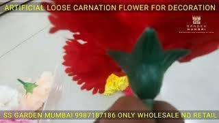 Artificial Carnation loose Flower Manufacturer and wholesaler in Mumbai SS GARDEN MUMBAI