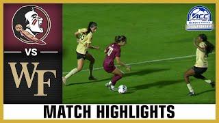 Florida State vs. Wake Forest Match Highlights | 2024 ACC Women's Soccer Semifinals