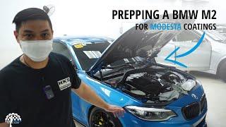 Prepping the Autoholic Garage BMW M2 for Modesta Premium Glass Coatings! | #AVSSVlogs