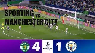 Sporting CP vs Manchester City 4-1 | 2024 Champions League | Match Highlights