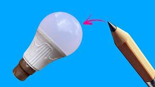 Repairing Any 220V LED Bulb Using Only a Pencil