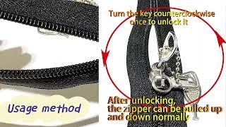 Anti-Thief Key-Locking Plating Zipper Puller Slider