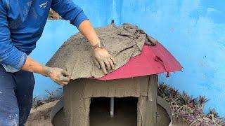 Amazing Creations from Cement and Umbrellas - Easy Way to Build a Dog House