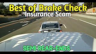 Best of Brake Check Gone Wrong Insurance Scam & Сut Semi Trucks Crashes Compilation