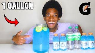 1 GALLON of Sprite Gatordade Gulped FAST