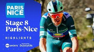 STUNNING WIN! | Men's Stage 8 Paris-Nice 2025 Race Highlights | TNT Sports Cycling