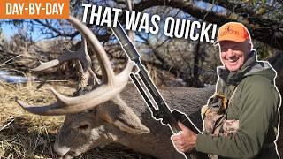 The Quickest Deer Hunt EVER? | Wyoming Whitetail BUCK DOWN!