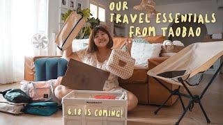 Taobao Haul for Travelling  What we bought! Camping chair for $20?! | Travel Essentials from 淘宝