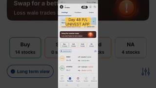 Day 48 stock market investment by Univest app #stockmarket #investment #univest