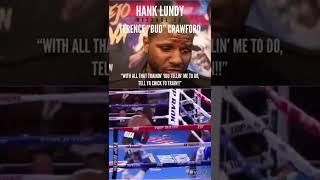 Terence “Bud” Crawford vs Hank Lundy Was Personal.. UNTIL IT WASN’T!!