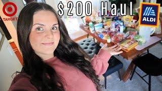 WEEKLY ALDI & TARGET GROCERY HAUL FOR FAMILY OF 5! + Dinner Ideas