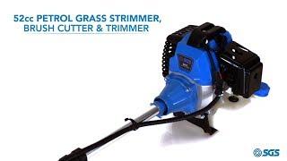 52cc Petrol Grass Strimmer / Brush Cutter / Trimmer - 2.2KW 3HP