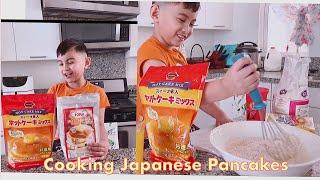 7yrs Old Cooking Japanese Pancakes for the first time | Bmoc19 Brent