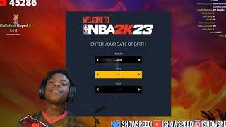 *Deleted Stream* IShowSpeed Hops On Nba2k23 For The First Time...