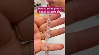 How to make pretty beads bracelet #shorts #trendingshorts #diy #craft #tutorial #jewelry