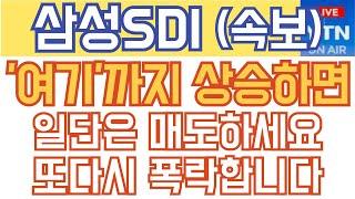 삼성SDI 주가전망 - 속보) '여기'까지 상승하면 일단은 매도하세요! 또다시 폭락합니다!