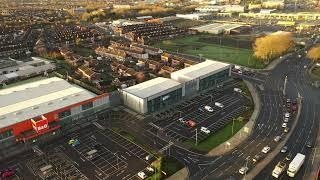 Liverpool Shopping Centre Roof Survey filmed by drone