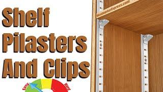 Transform Any Space with Adjustable Shelves Pilasters & Clips Made Easy!!