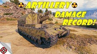 World of Tanks - Artillery DAMAGE RECORD! (WoT artillery gameplay)