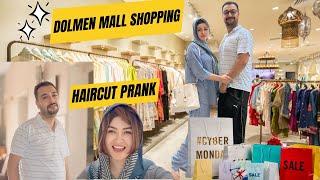 Haircut prank husband ky sat | Dolmen Mall Shopping | karachi vlog