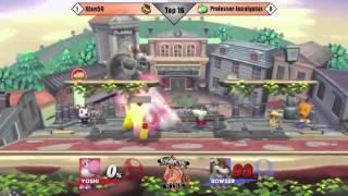 [The Smash Mine #3 - 10/24/15] Top 16: Prof E (Yoshi) v. Xlan59 (Bowser)