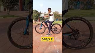 How to Ride Cycle Without Hands Tutorial 20 Second | Subscribe For More #shorts #cyclestunt #balance