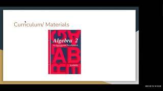 Algebra 2 at eXtend Homeschool Tutorial