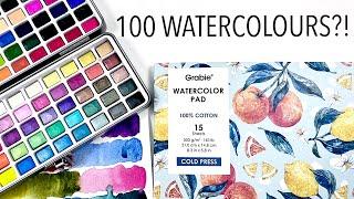 Watercolour Palette and Paper Review From GRABIE!