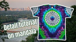 Detail tutorial on #tiedye mandala