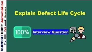 What is Bug life cycle | Explain Defect life cycle | Testing Interview Question