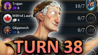 I Beat Civ 6 on Turn 38 on DEITY As Trajan of Rome On STANDARD SPEED, Perfectly Balanced