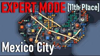 [3.6k Trips] Mini Motorways - Mexico City Expert Mode First Attempt