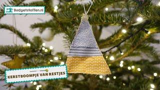 DIY kerstboompjes van rest stoffen | Budgetstoffen.nl