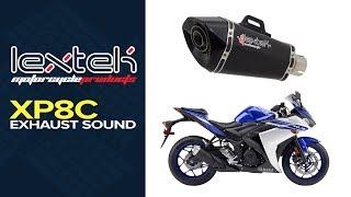 Lextek XP8C Full System Exhaust Sound: Yamaha YZF R3 (15-18)