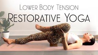 Restorative Yoga for Lower Back and Hip Tension ( BEST Yoga Block Poses )